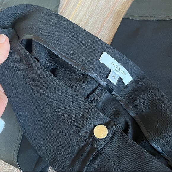 GIVENCHY Leather-Accented Straight Legged Pants - Picture 7 of 13